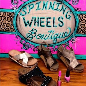 Boutique wedge and sandals